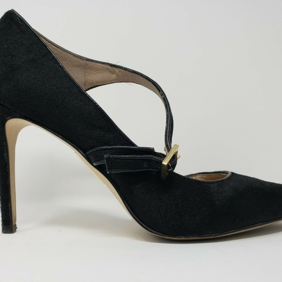 Louise et Cie Womens Heel Size 9 /39 Black pony - Picture 6 of 7